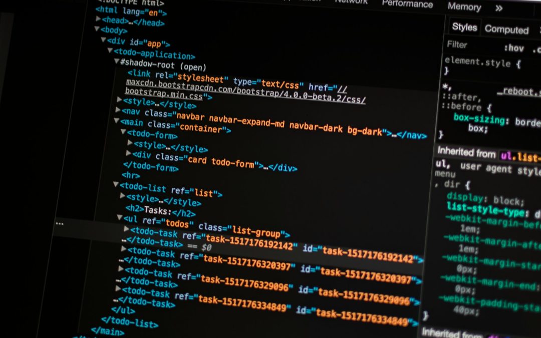 computer source code screengrab